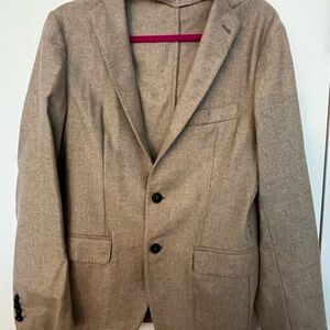 100% Cashmere Men's Tan Blazer- Ari SoHo
